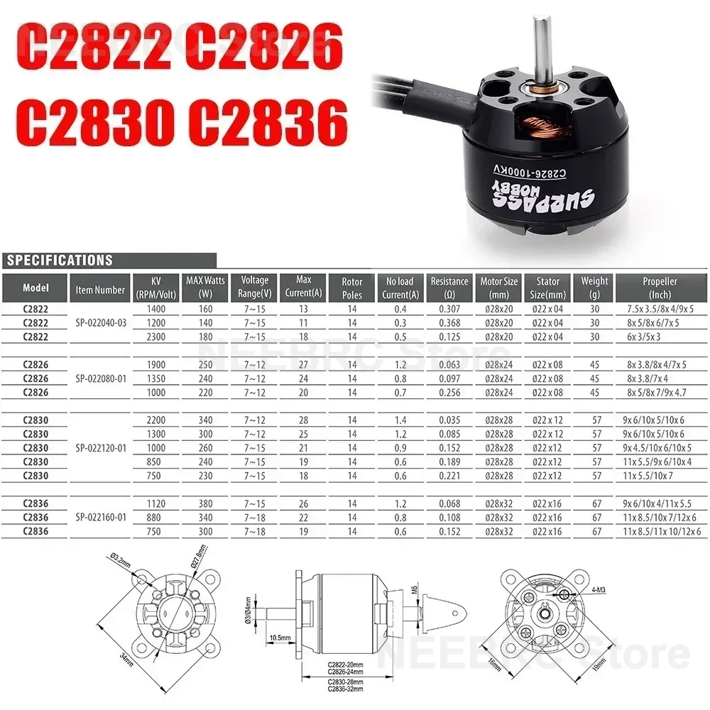SURPASS HOBBY Brushless Motor  - đánh giá và giá Brushless Motor Thrust Test Stand